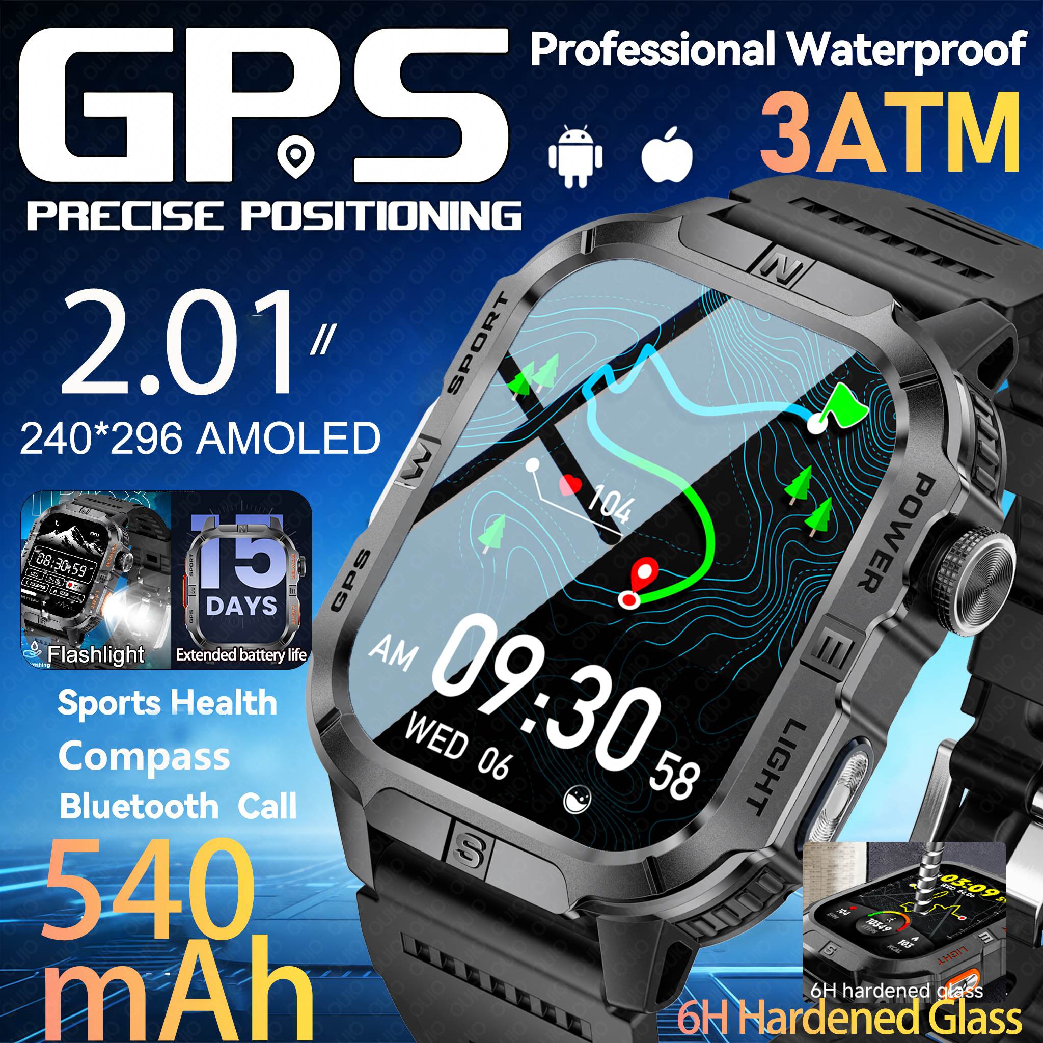 Outdoor Lighting Track - Nuovo Smartwatch 2026 con GPS, Tracciamento