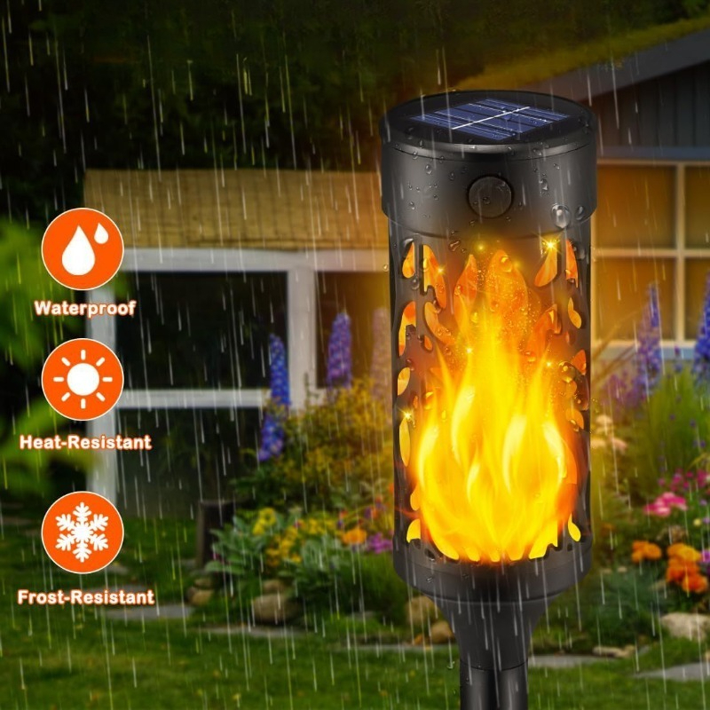 Outdoor Lighting Year Round - Nuova lampada rotonda a fiamma solare