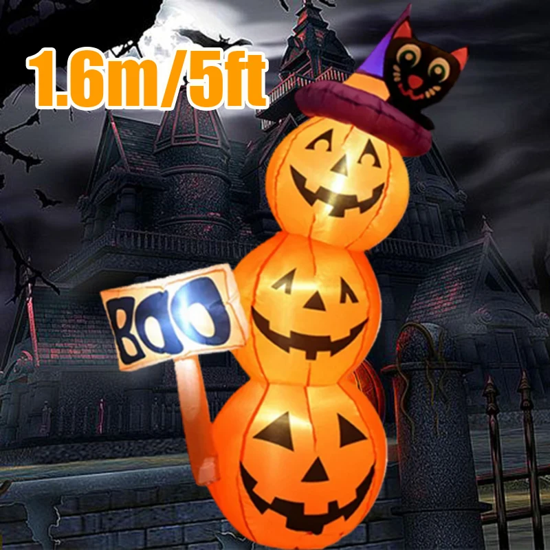 Outdoor Lighting Halloween - 1.6M/5FT Halloween modello gonfiabile zucca luci