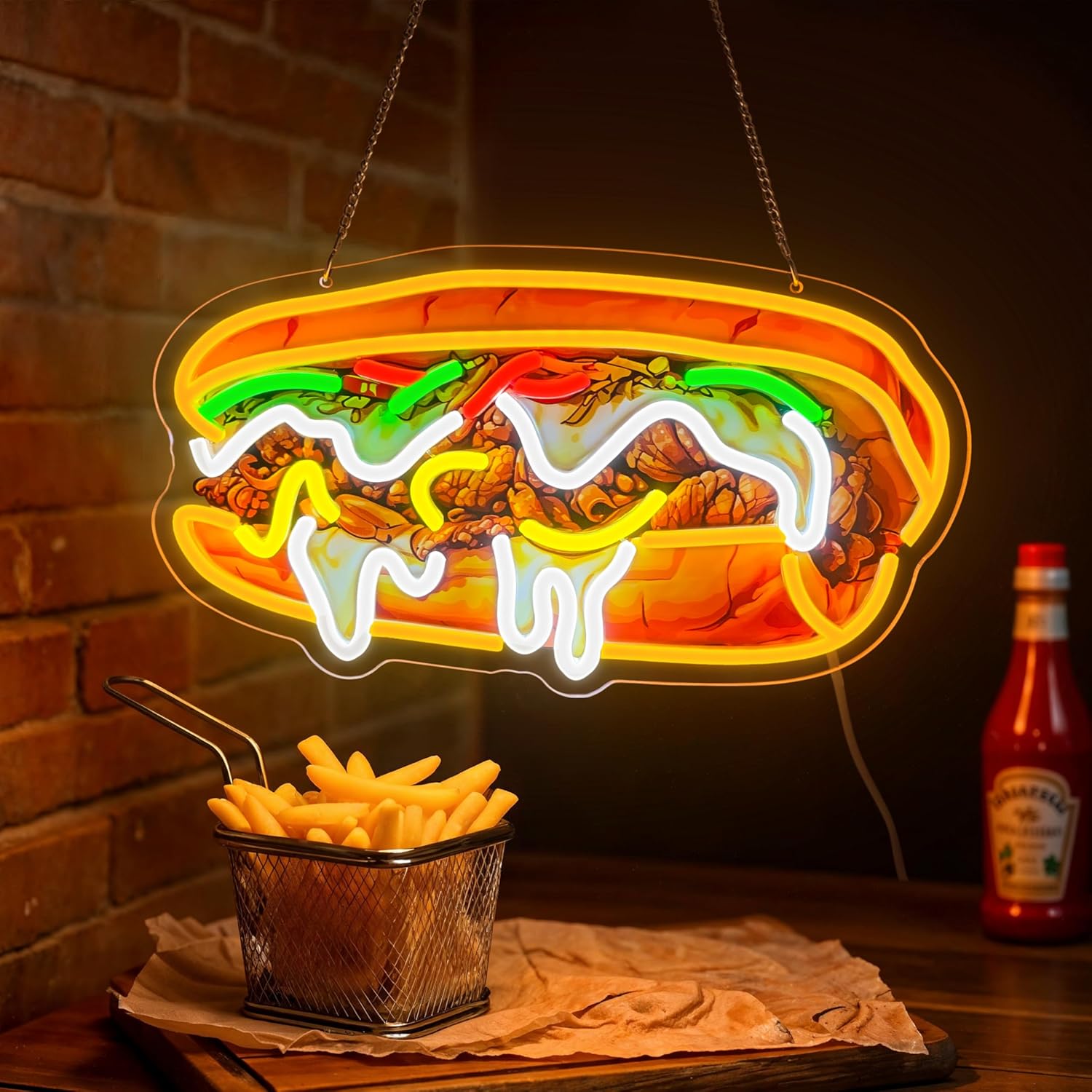 Insegna al Neon Philly Cheeses - Outdoor Lighting Vendor recensione e prezzo