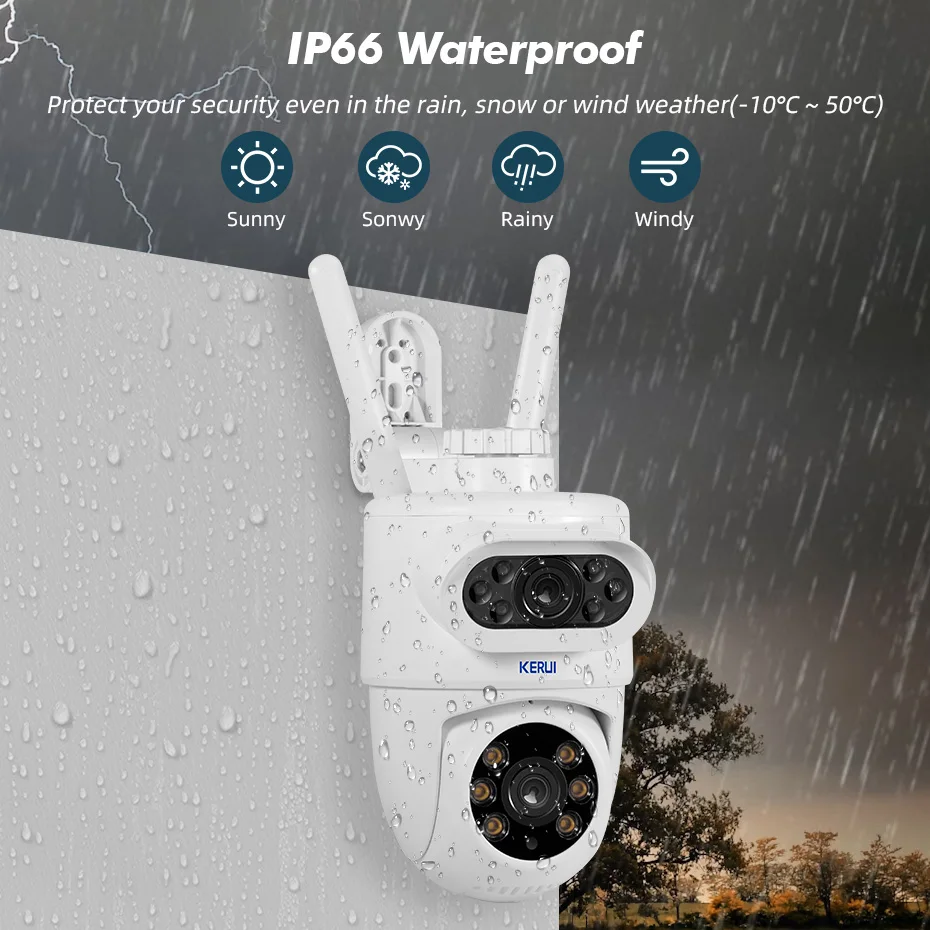 Telecamera PTZ WIFI KERUI 5K 1 - Outdoor Lighting Track recensione e prezzo
